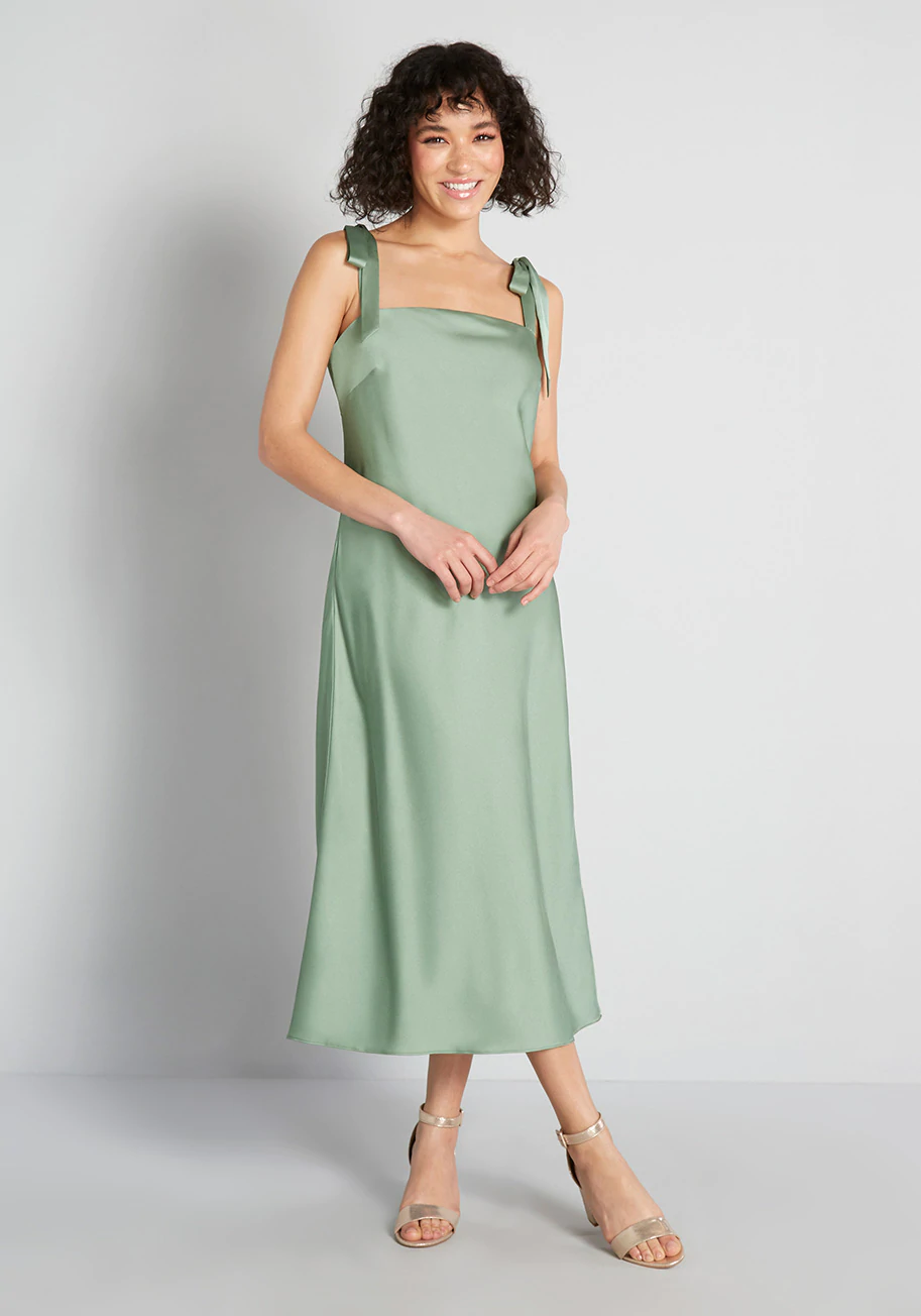 ModCloth x Hutch + TieShoulder Midi Dress
