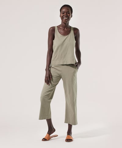 Pact Apparel + Luxe Wide-Leg Jumpsuit
