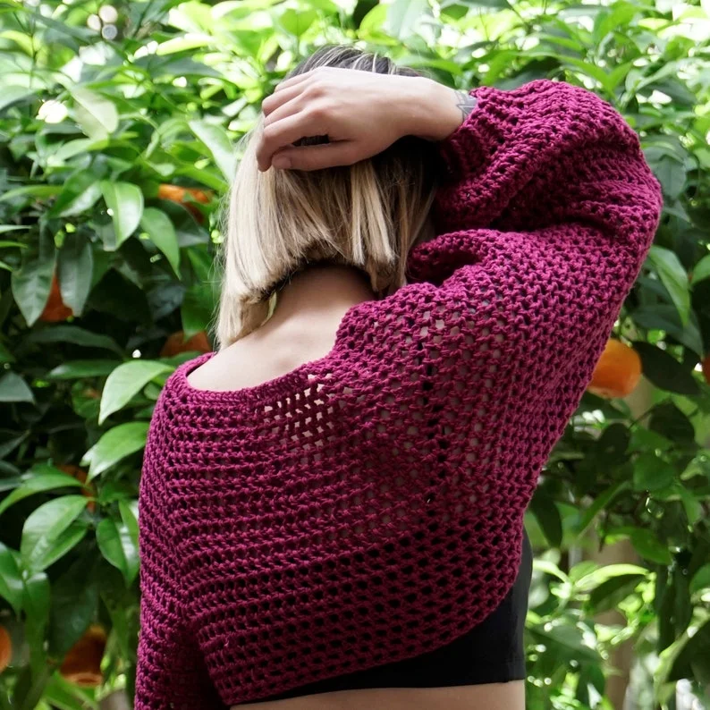 MagentaArtyWorkshop + Crochet pattern for super crop top