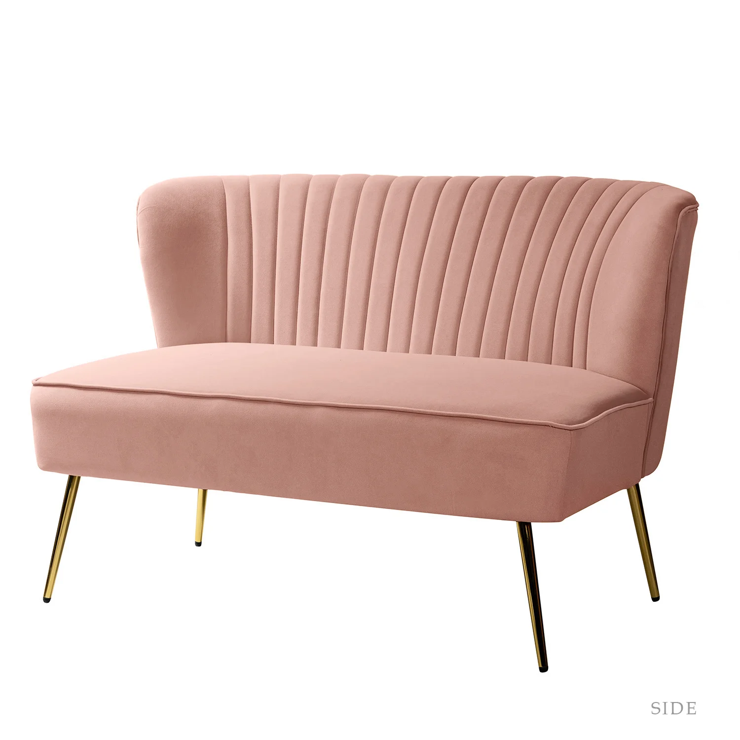 Etta Avenue + Euclid 47” Velvet Armless Loveseat