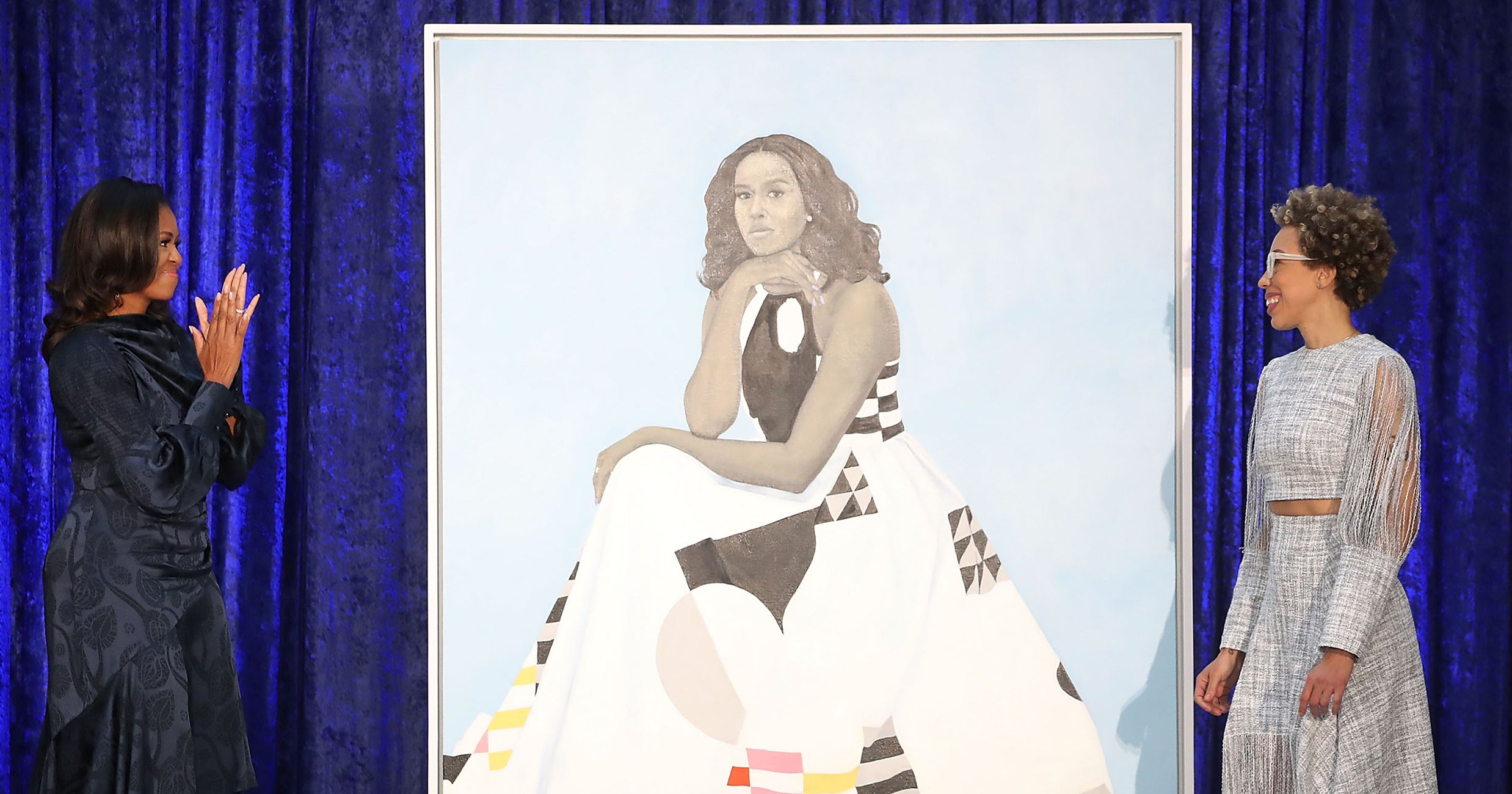 Michelle Obama’s Portrait Dress Made History. Here’s How It Came Together