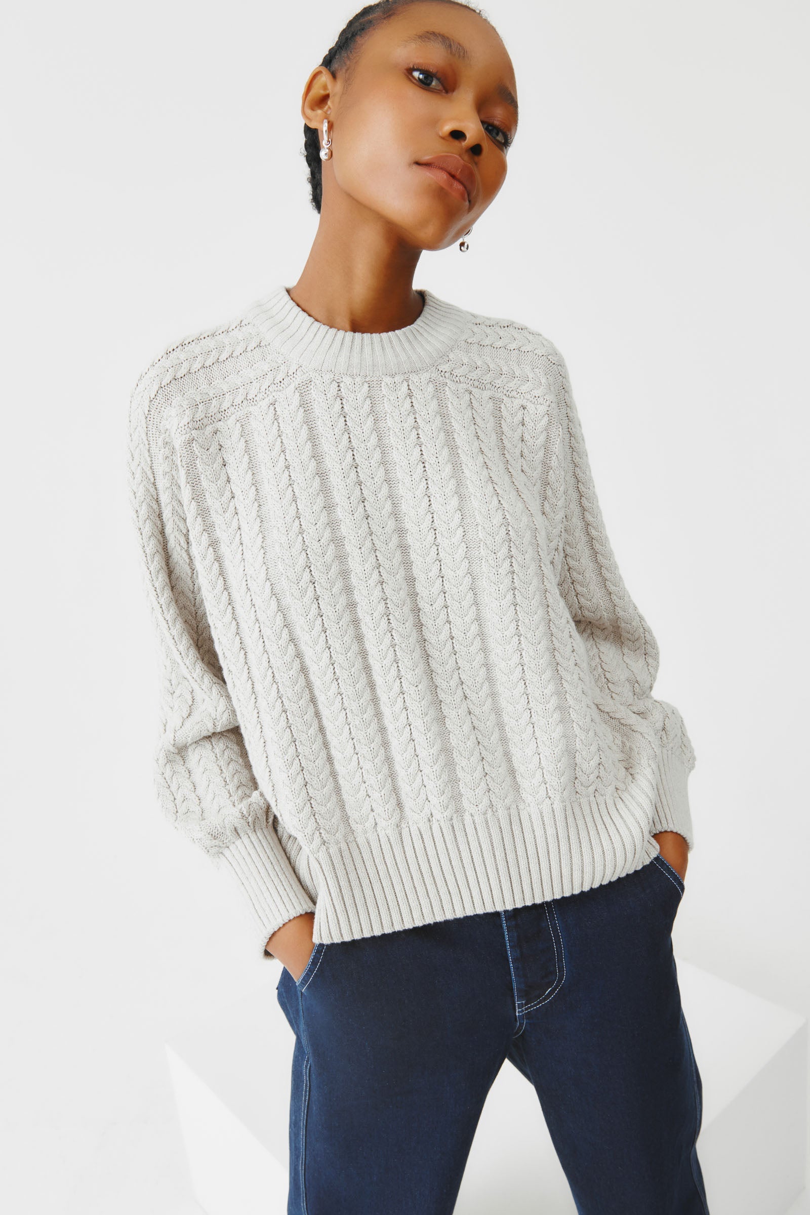 Kowtow + Cable Sweater Marle