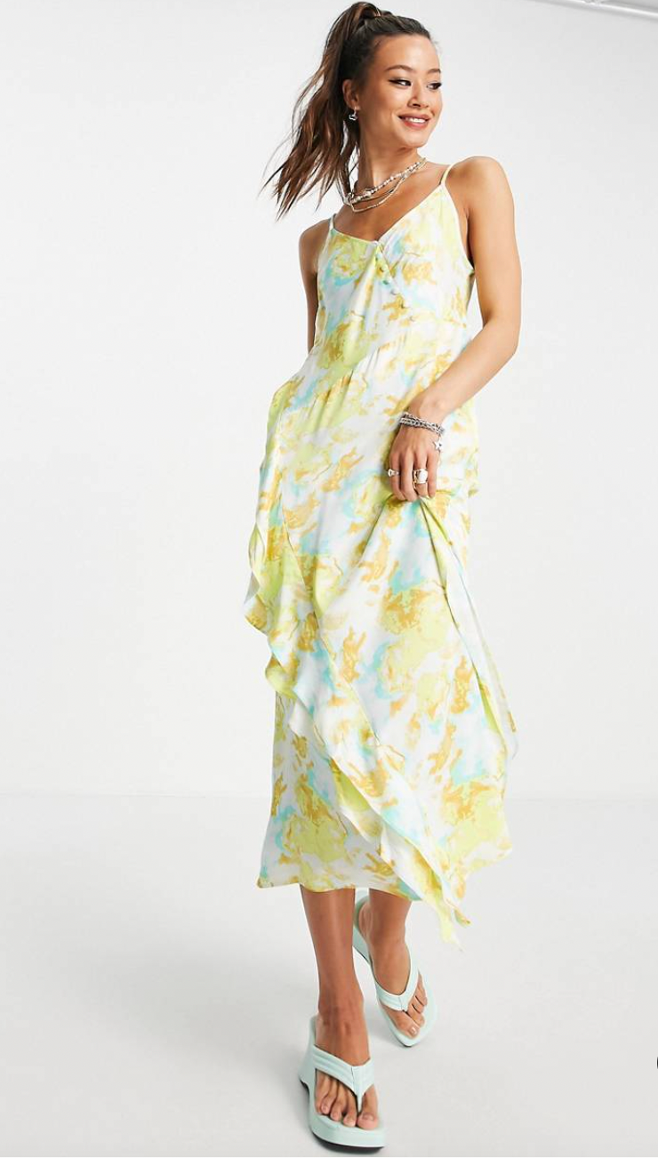 Topshop hot sale yellow dress