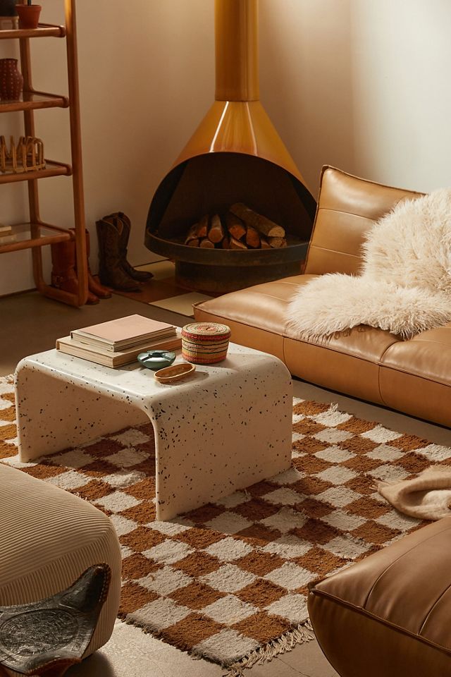 Urban Outfitters + Checkerboard Shaggy Rug (5′ x 7′)
