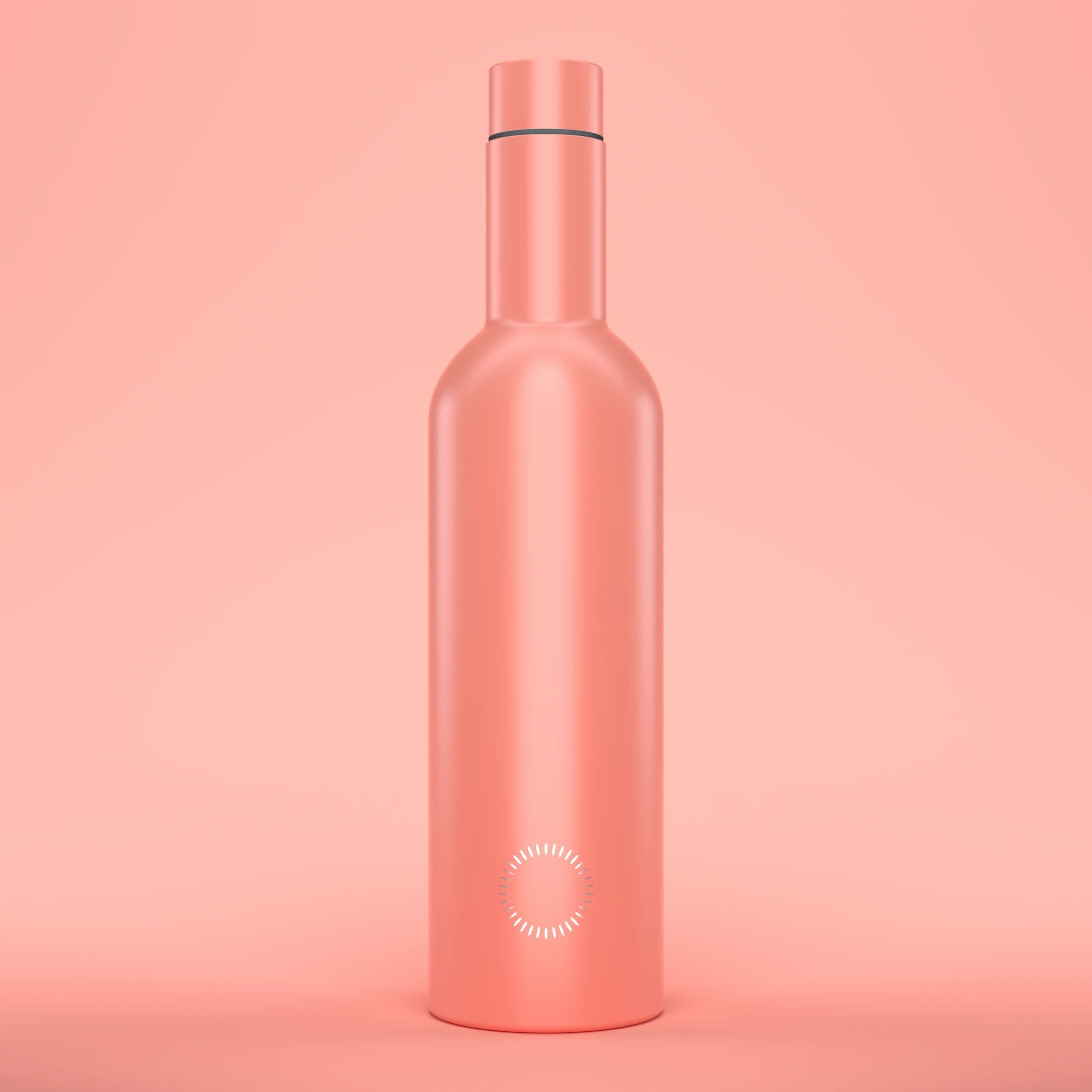 Plonk Bottles + Insulated Wine Bottle Peachy Pink