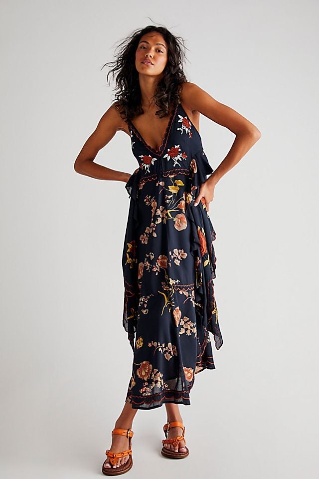 Free People + Gorgeous Jess Wrap Maxi Dress