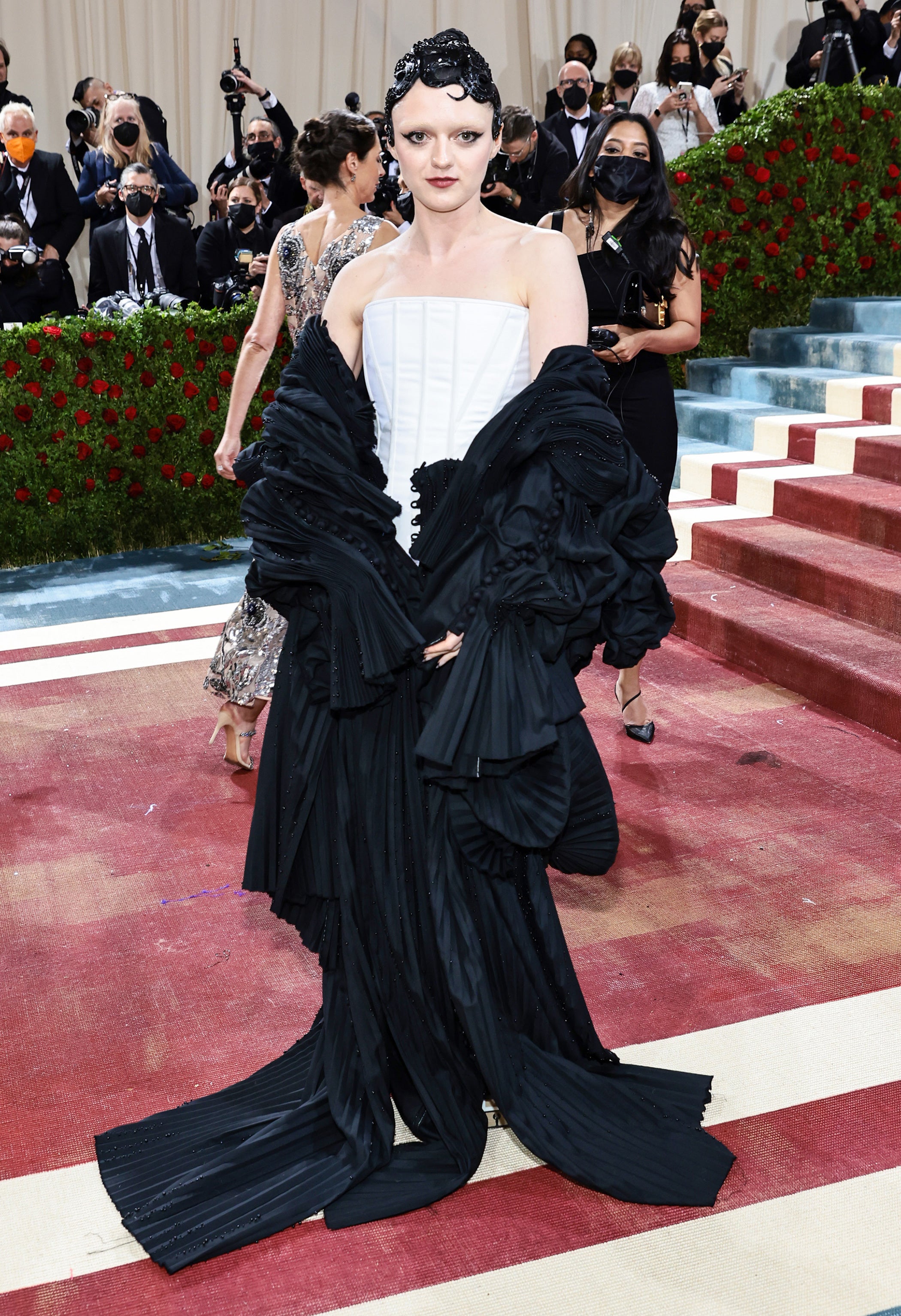 Black and white gala attire sale
