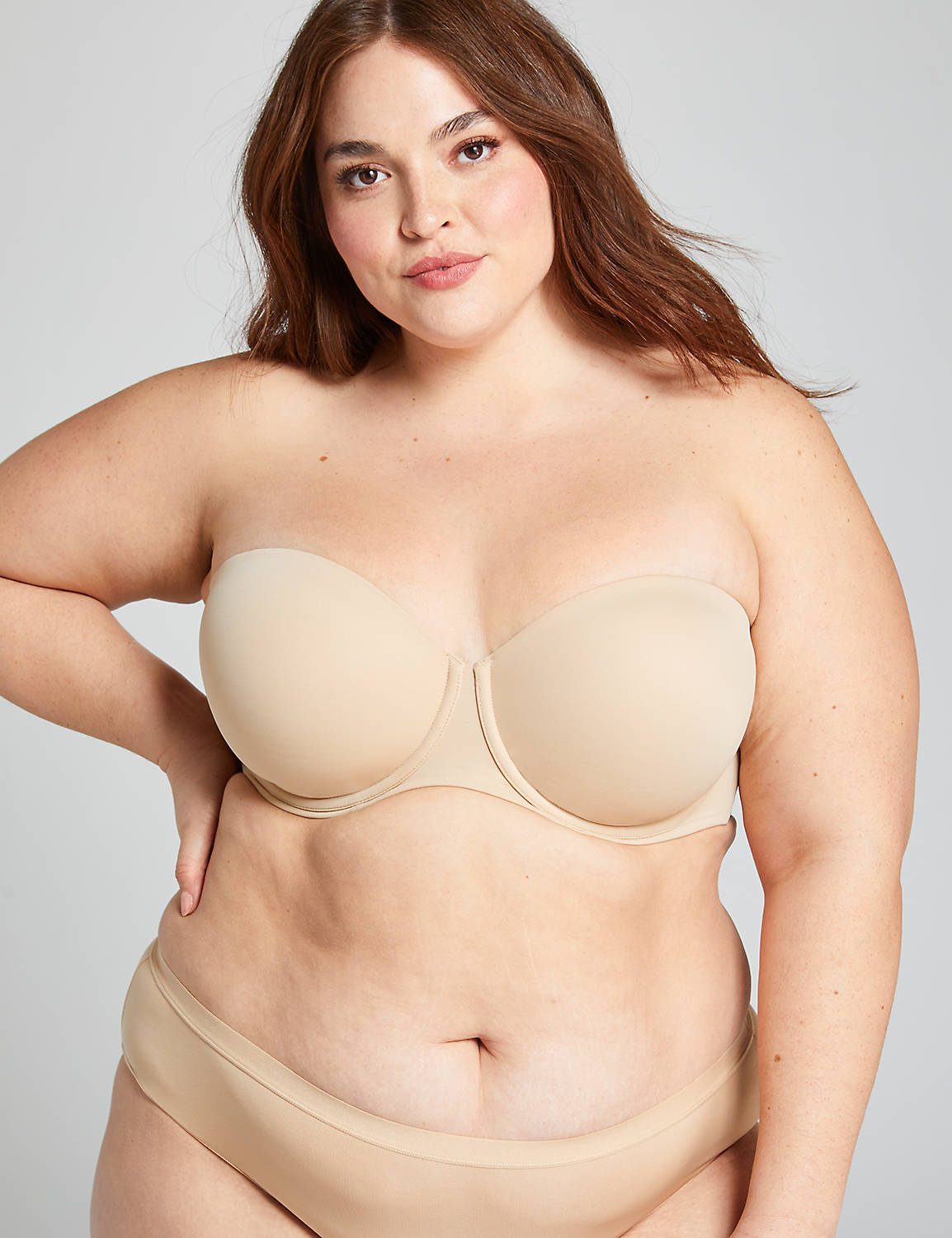 torrid, Intimates & Sleepwear, Multiple Sizes Torrid Pushup Multiway  Strapless Bra Microfiber Lace Ivory