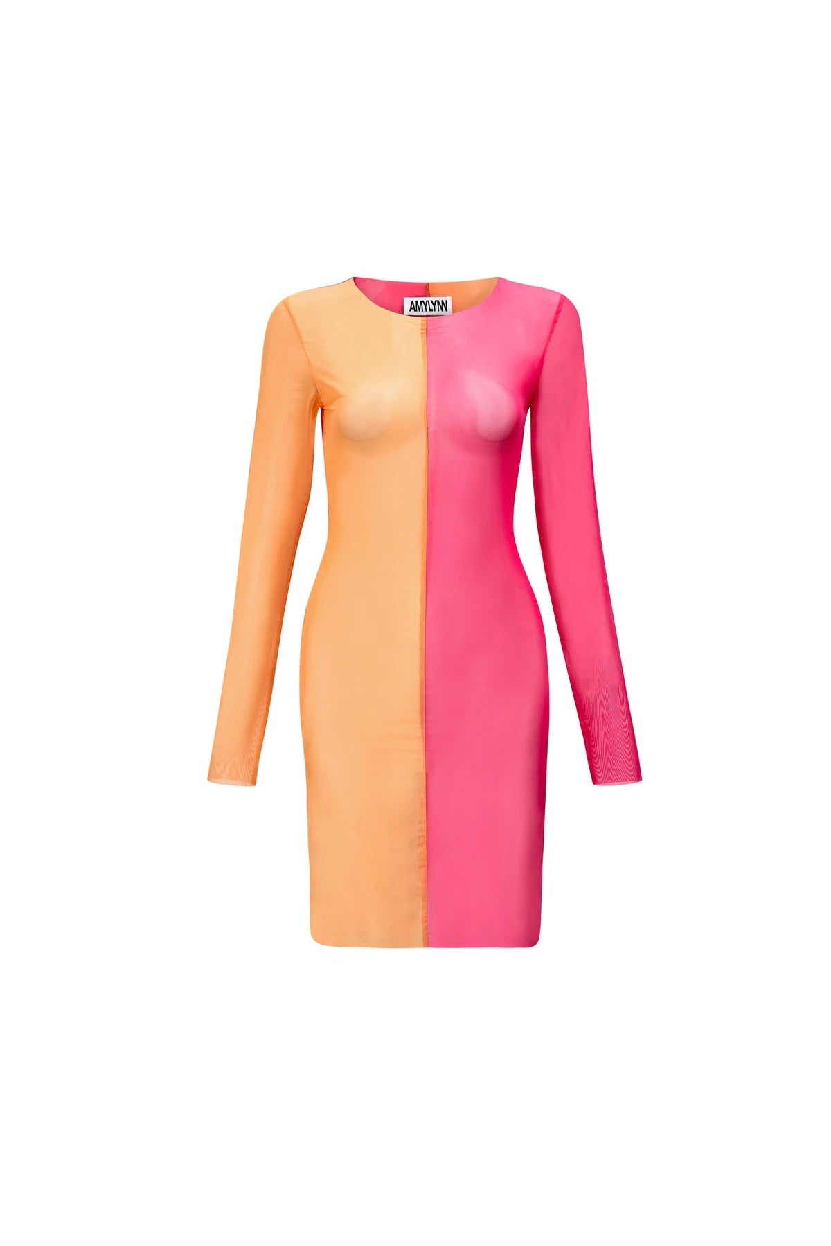 Amy Lynn + Gemini Colour Block Sheer Dress
