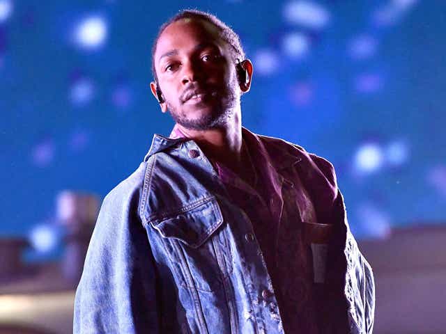 Rapper Kendrick Lamar performs as a special guest on the Coachella stage during week 1, day 1 of the Coachella Valley Music and Arts Festival on April 13, 2018 in Indio, California