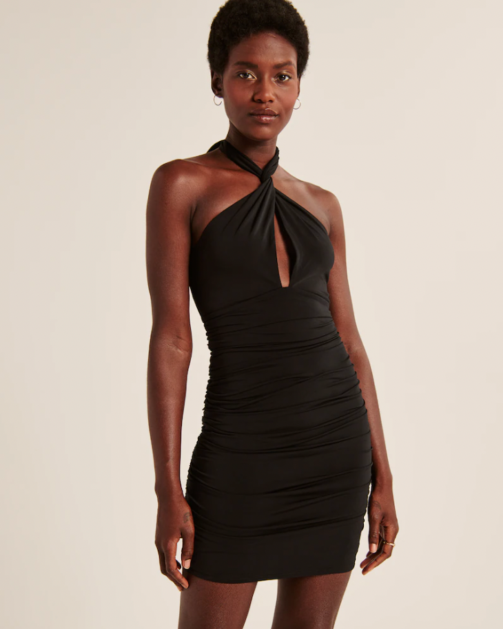 Abercrombie and fitch black dress deals