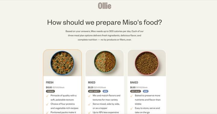 Ollie ingredients best sale