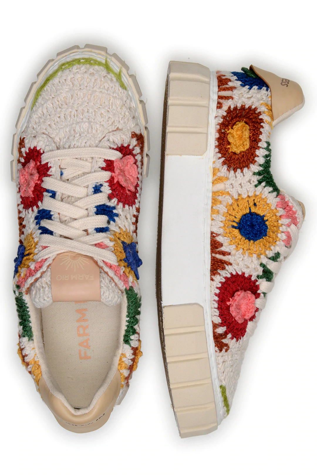 Farm Rio + Sunset Crochet Flatform Sneaker