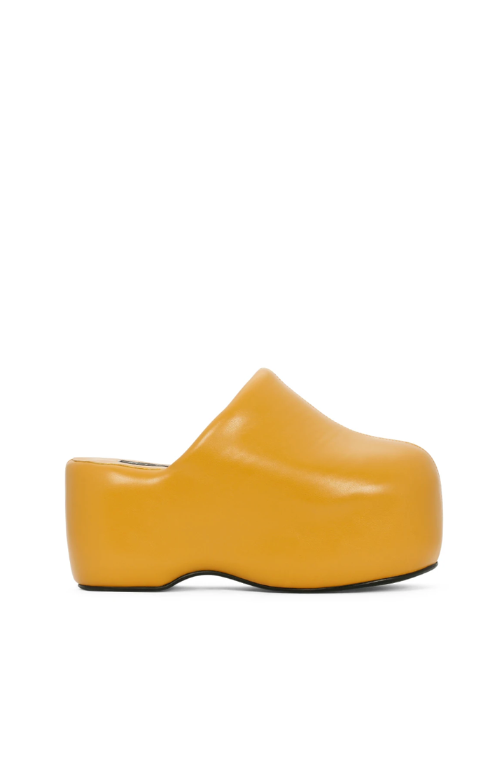yellow platform clogs by simon miller
