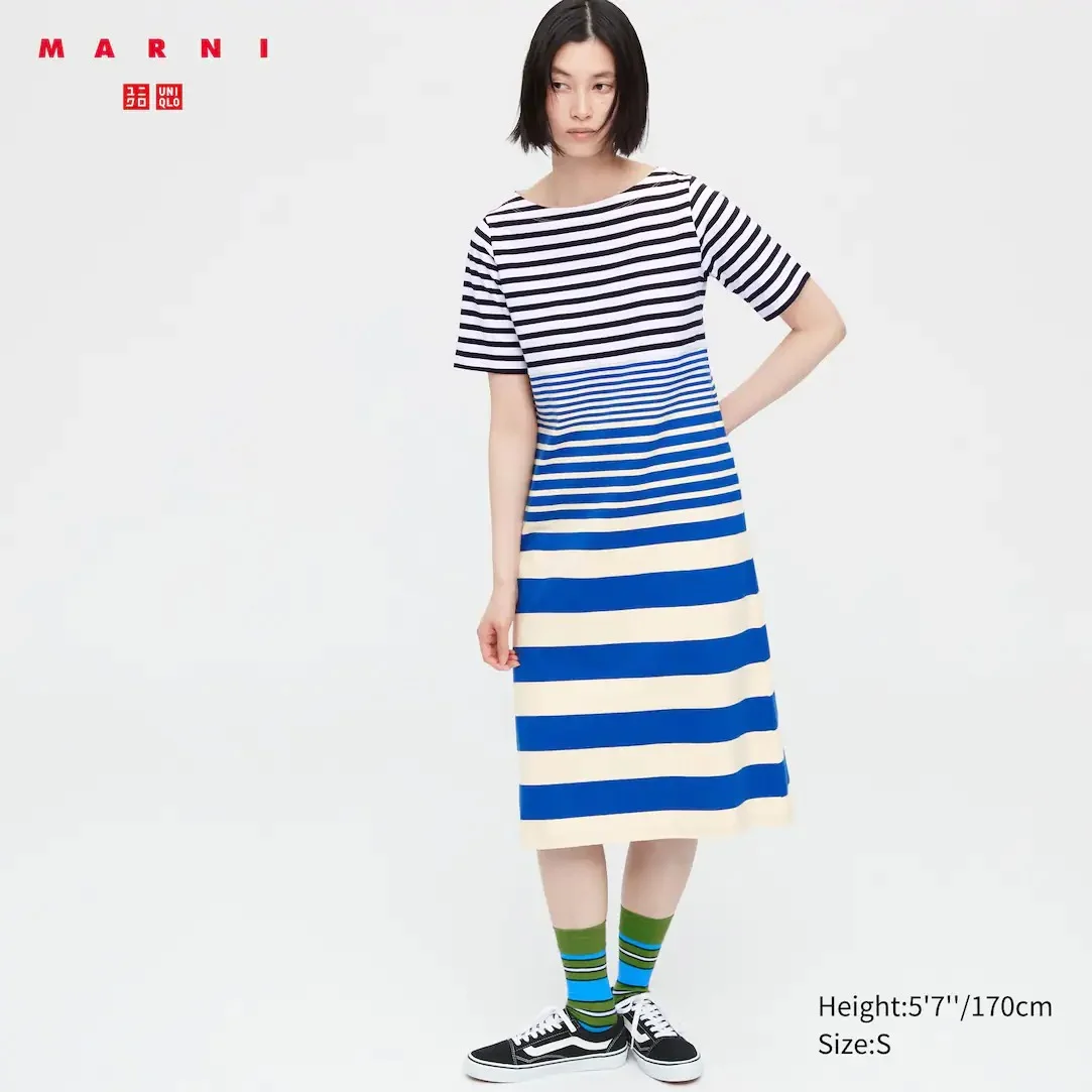 Uniqlo striped dress deals