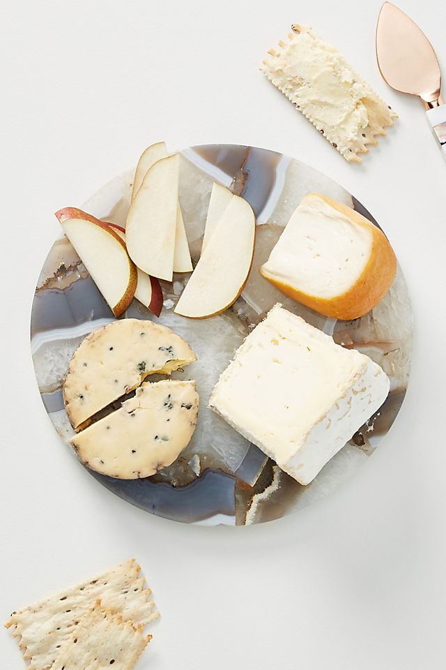 Anthropologie + Quincy Composite Agate Cheese Board
