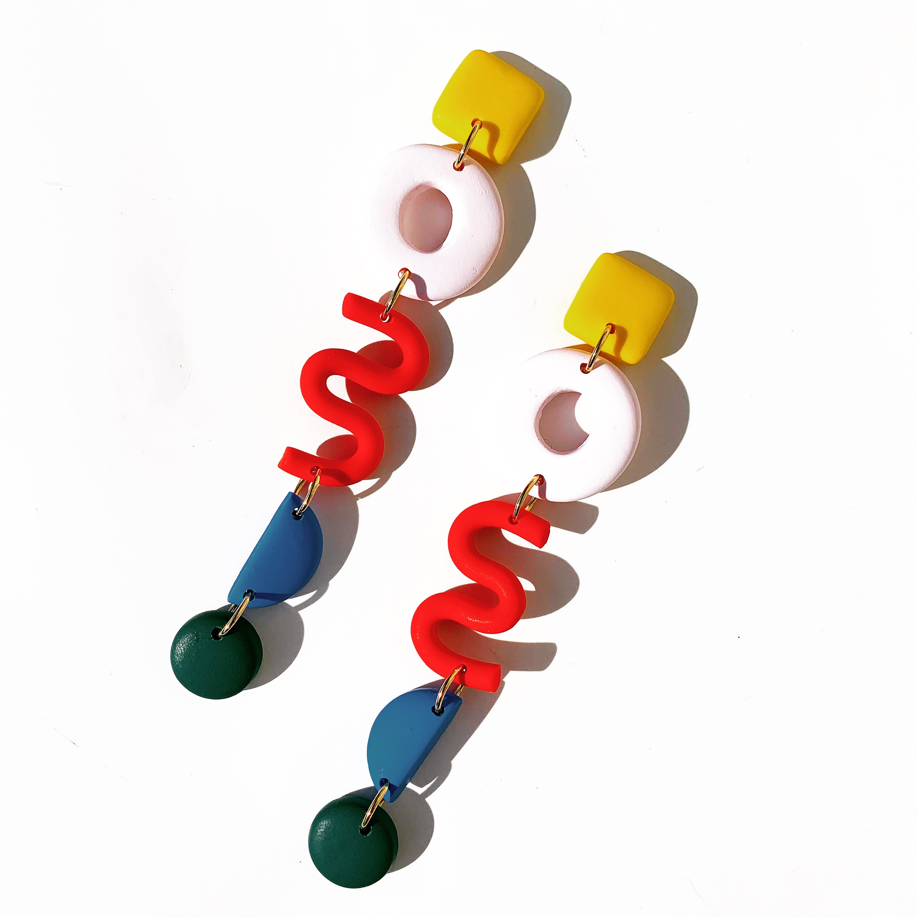 dear drew by drew barrymore nolita mismatch enamel drop earrings 010810012K960 dear drew by drew barrymore nolita mismatch enamel drop earrings 010810012K960