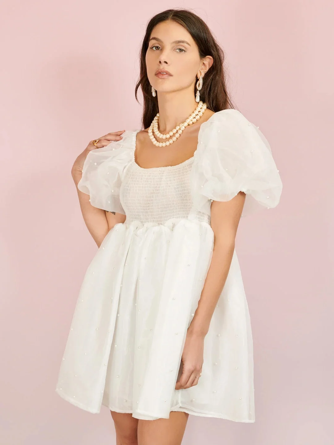 Dream Sister Jane + Penny Pearl Mini Dress Dream Sister Jane + Penny Pearl Mini Dress