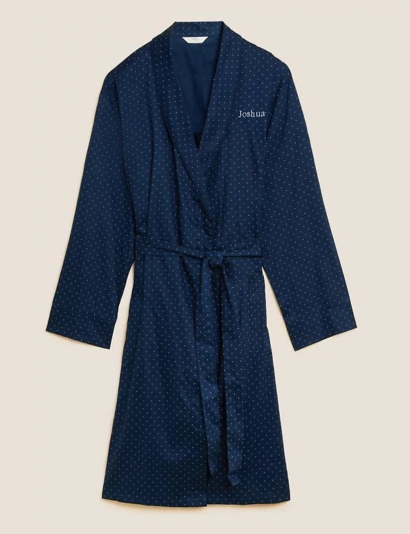 Marks & Spencer + Personalised Pure Cotton Dressing Gown