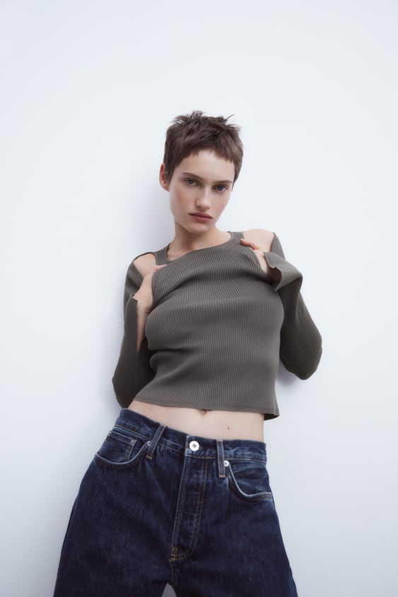 Zara + CutOut Knit Sweater