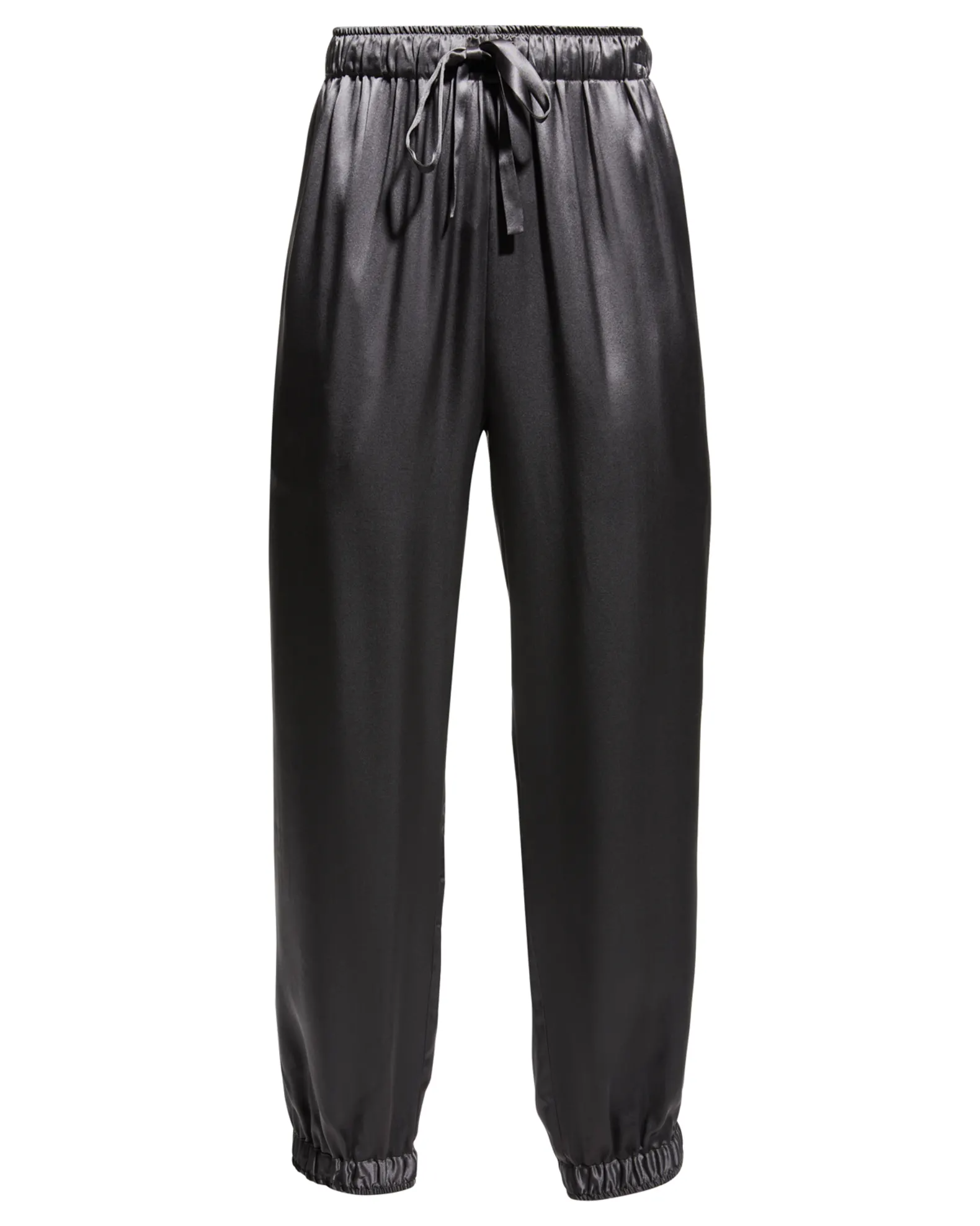 Neiman Marcus Silk Jogger Pants