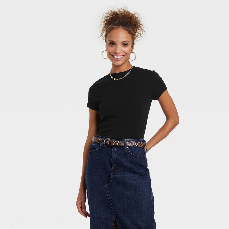 A New Day + Short Sleeve Ribbed TShirt