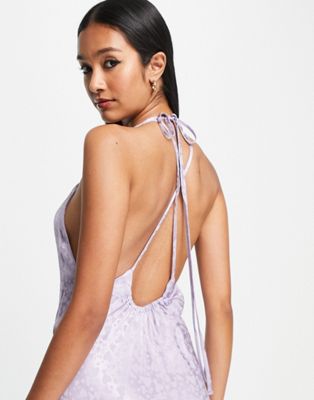 Topshop Bridesmaid Heart Jacquard Slip Dress