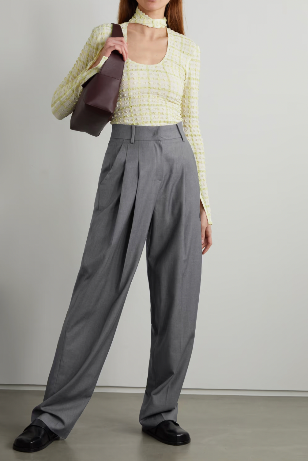 Frankie Shop + Gelso Pleated Tencel-Blend Pants