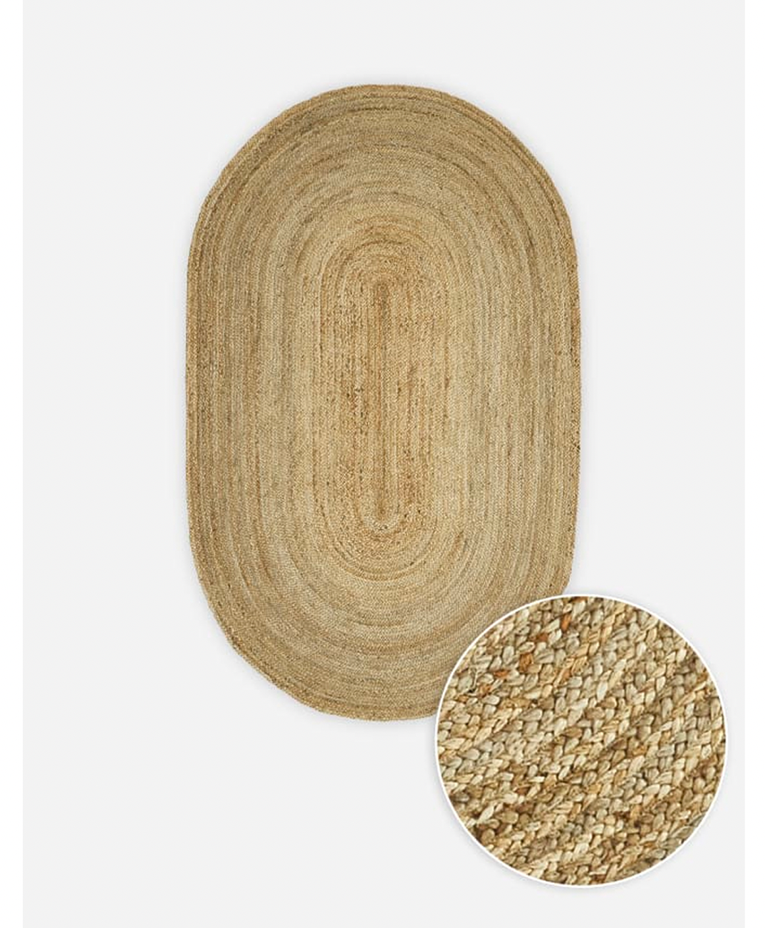 Castlery + Marc Oval Jute Rug