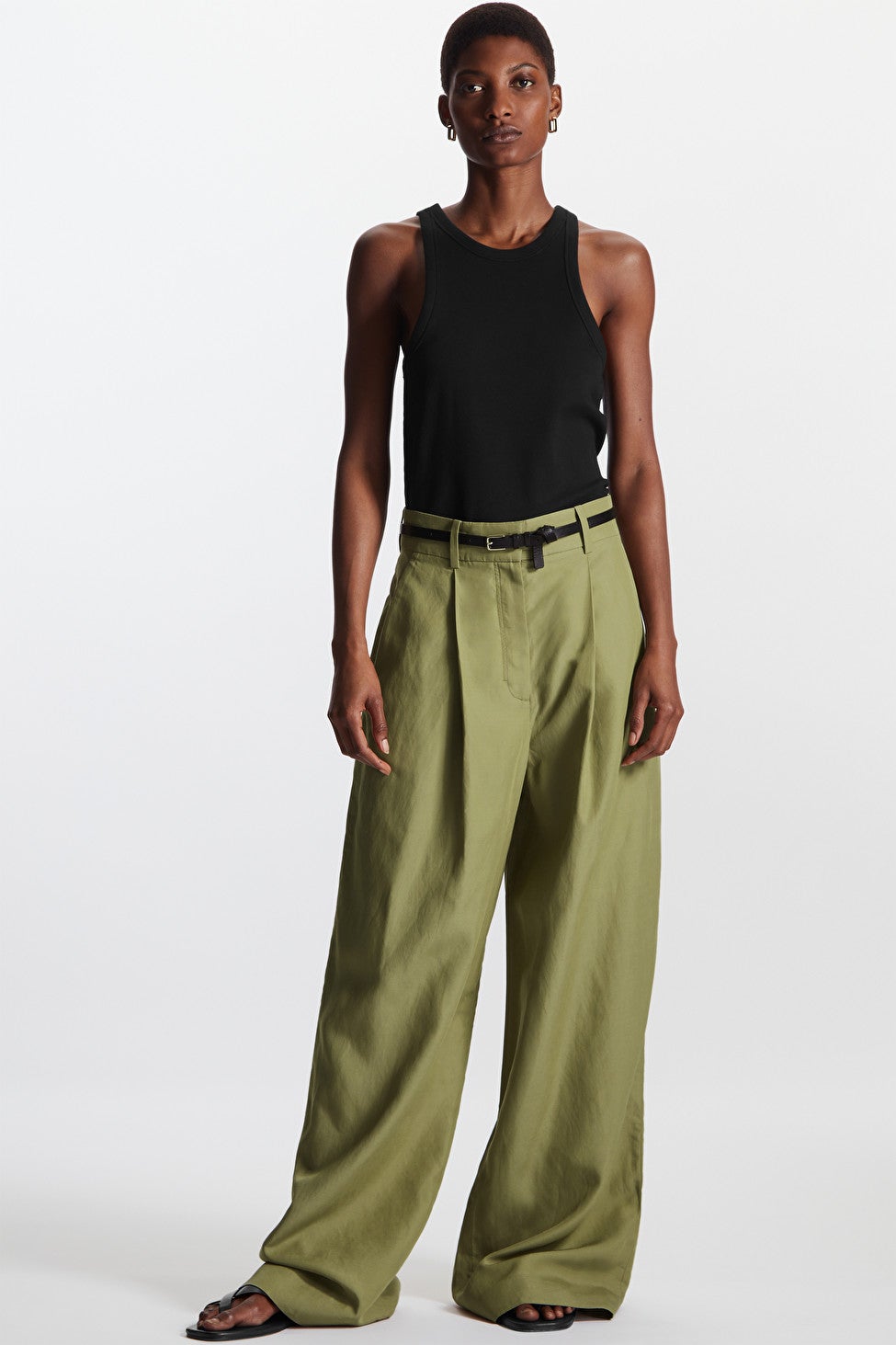 COS + High-Waisted Wide-Leg Trousers