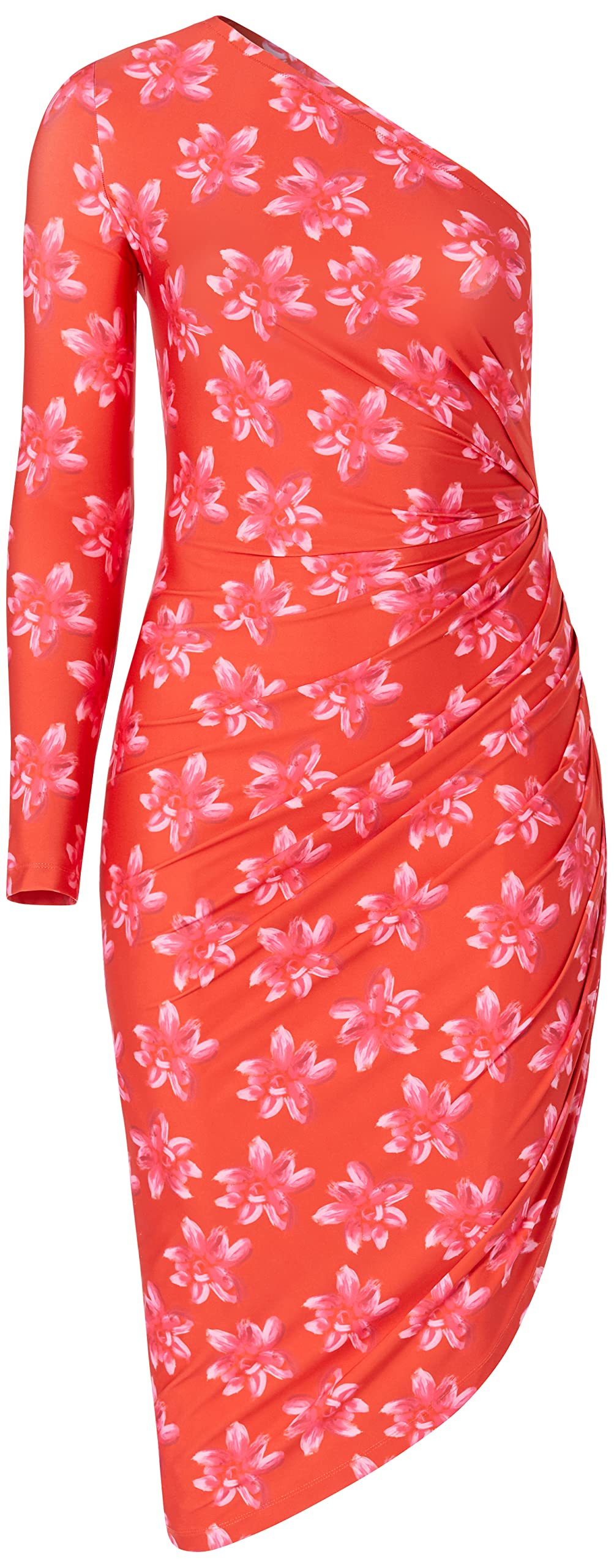 Jonathan Cohen + Floral One Shoulder Dress