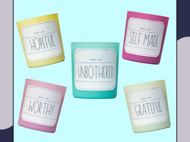 Five unbothered candles