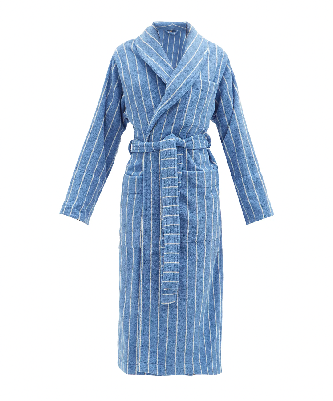 Tekla + Striped CottonTerry Bathrobe