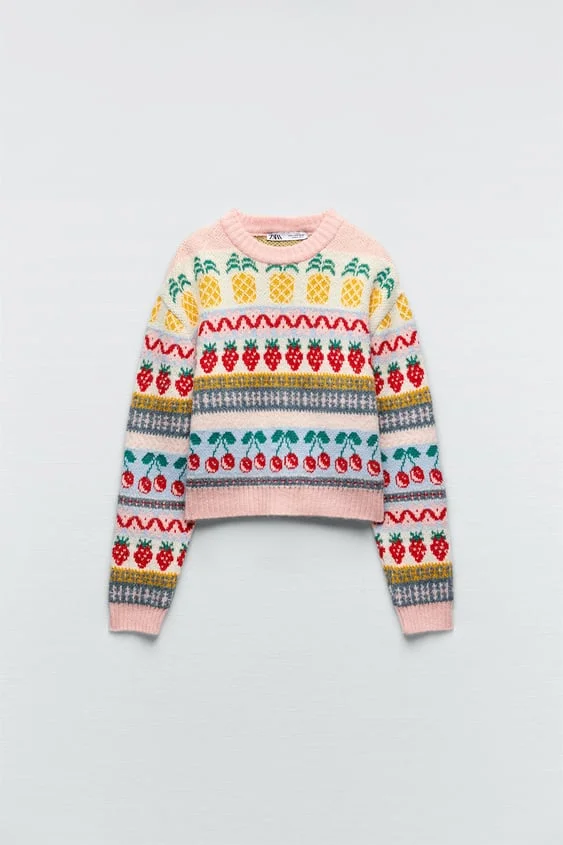Zara fruit sweater Clearance