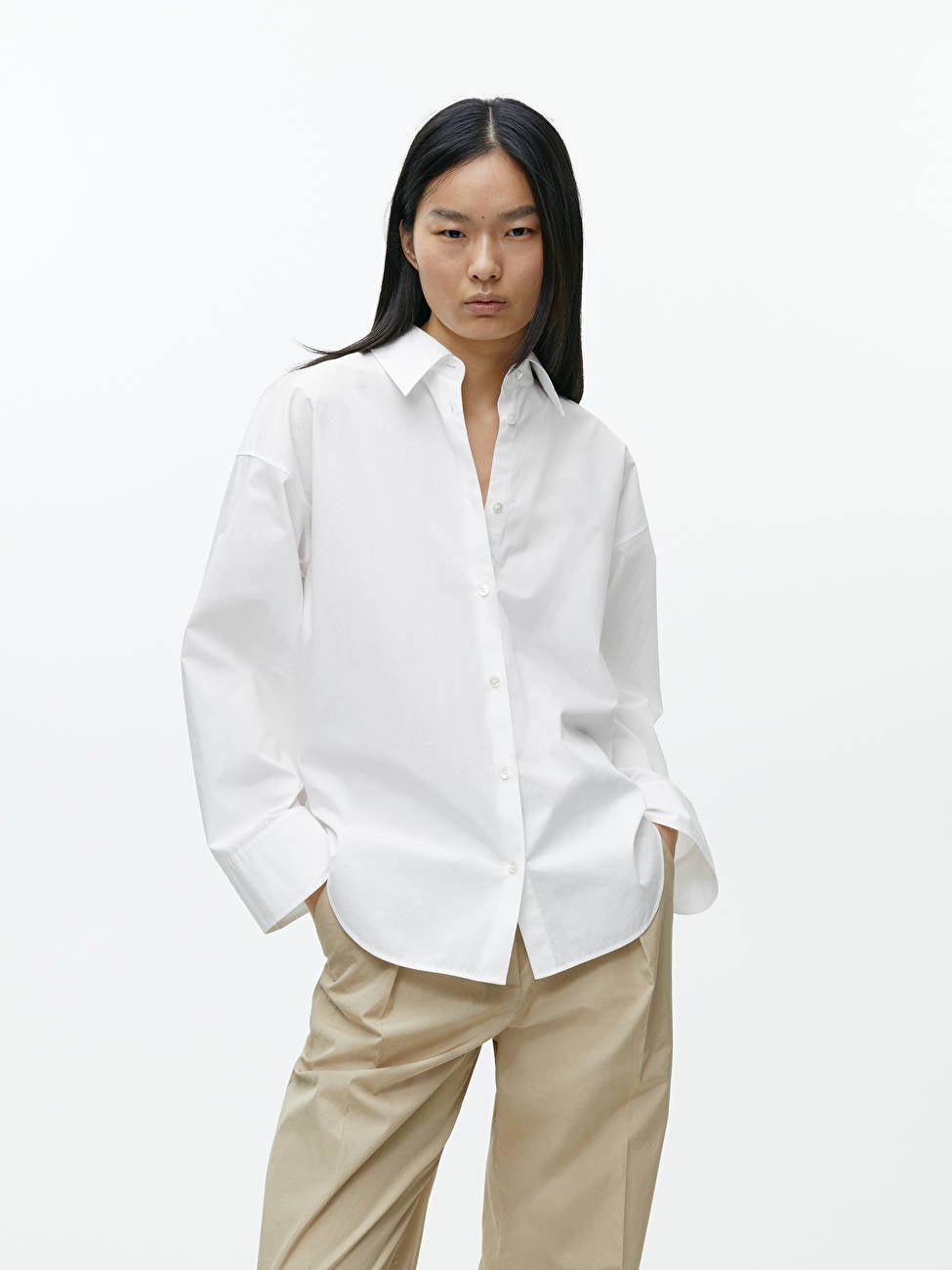 Arket + Relaxed Poplin Shirt