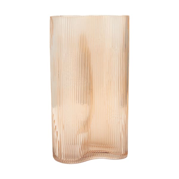 Kmart + Tall Amber Ribbed Vase
