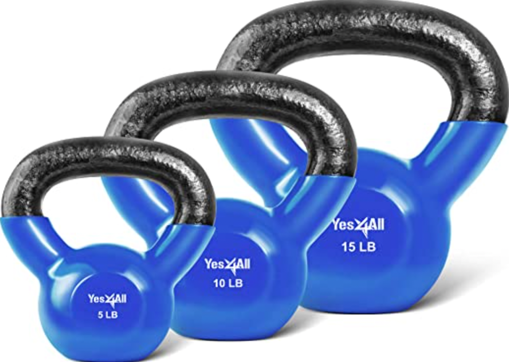 Amazon + Vinyl Coated Kettlebells 515lbs