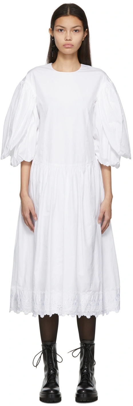 Simone Rocha + White Signature Sleeve Smock Dress