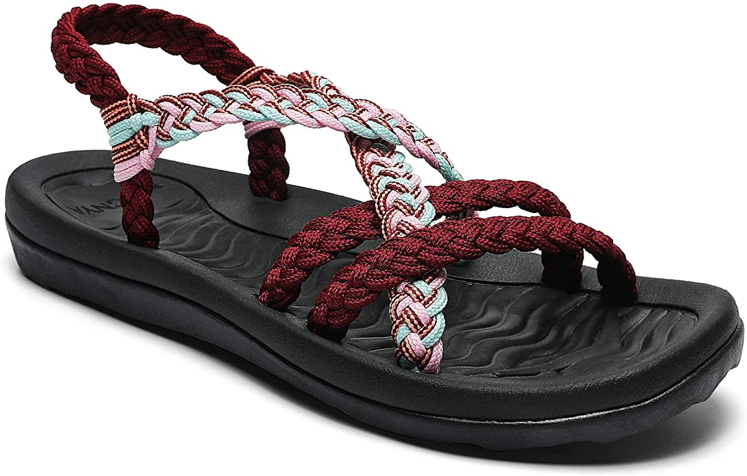 MEGNYA + Women’s Comfortable Walking Sandals with Arch Support