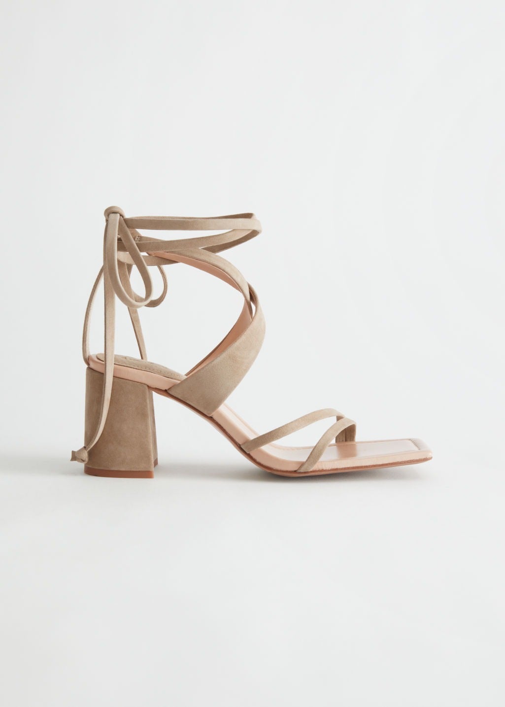 Other Stories Strappy Leather Heeled Sandal & Other Stories