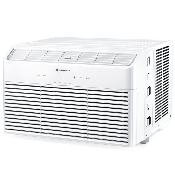 TaoTronics + Window Air Conditioner 8000 BTU, 4 Fan Speeds with Remote