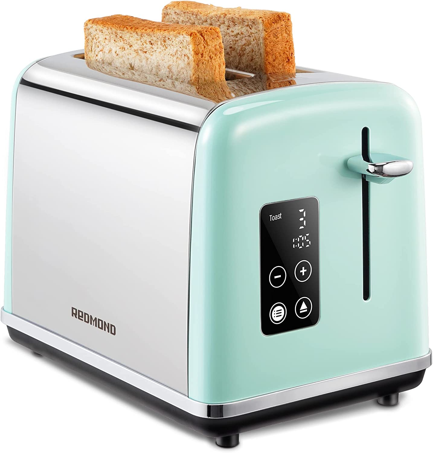 REDMOND + Aqua Green Toaster with LED Touch Screen