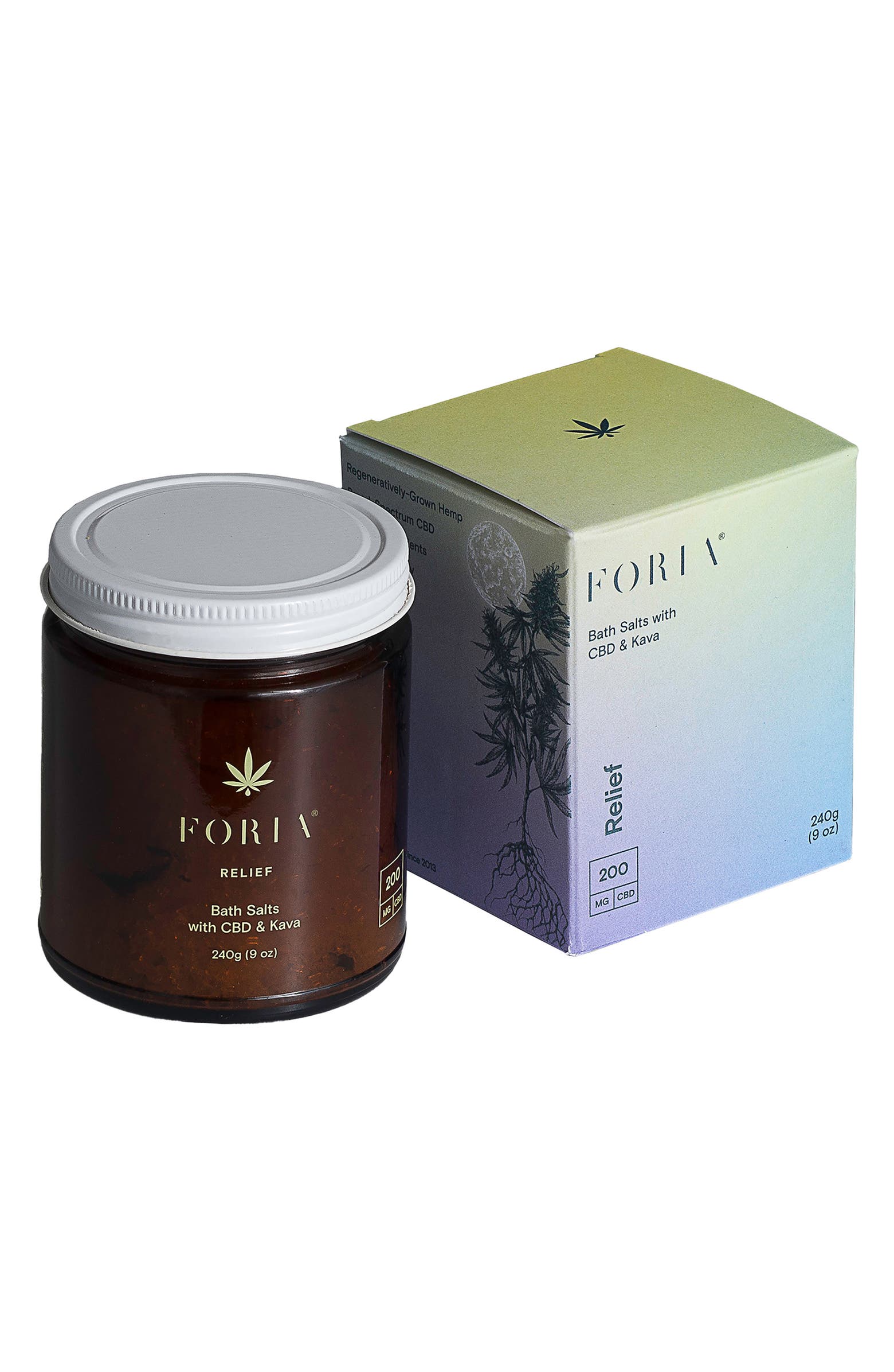 Fiora + Relief Bath Salts with CBD & Kava