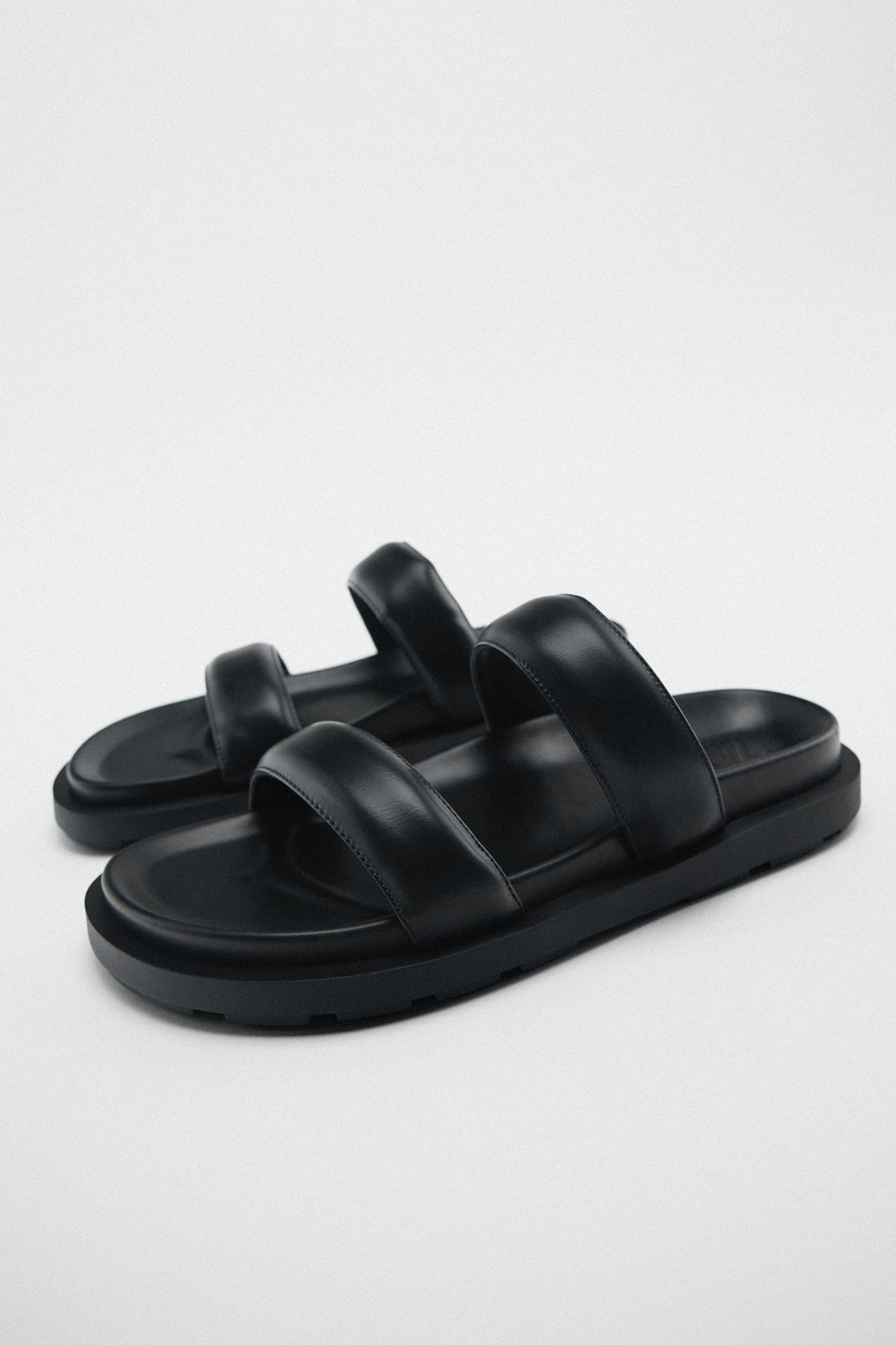 quilted sandals zara