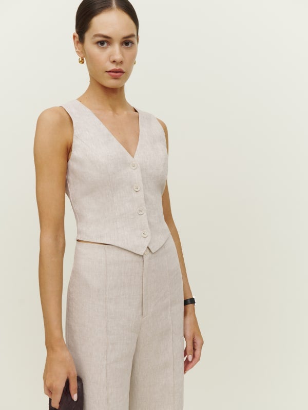 Reformation + Devin Linen Vest