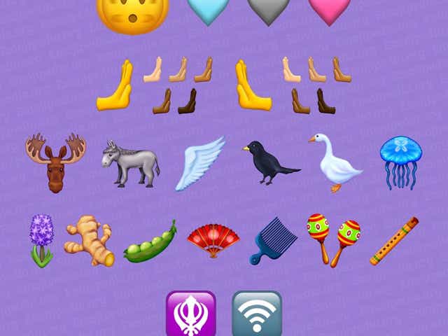 New emojis coming in 2022-2023 including an Afro comb, pink heart and Khanda