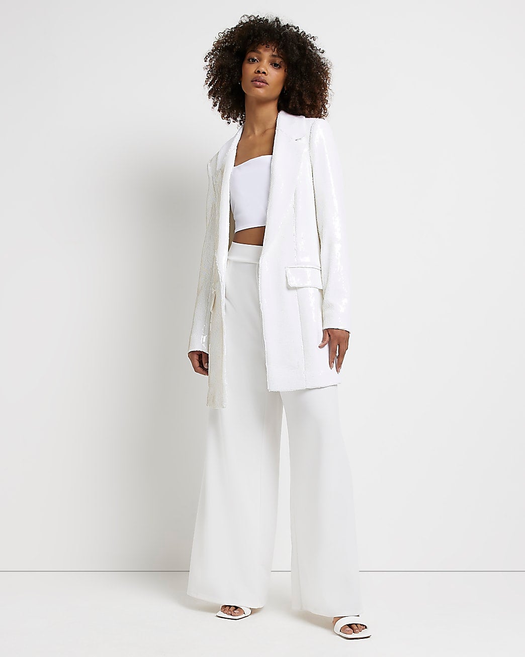 River island longline blazer deals
