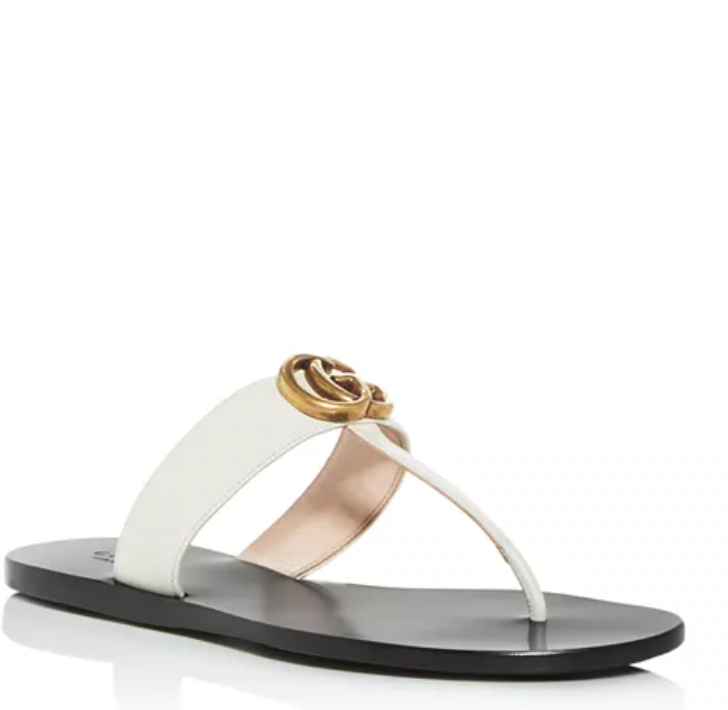 Gucci + Marmont Thong Sandals