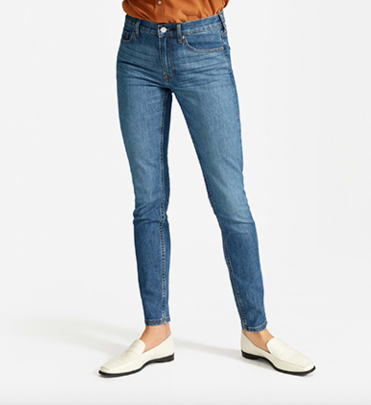 Everlane + The MidRise Skinny Jean Medium Dark Wash