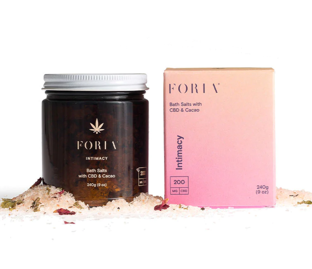 Foria + Intimacy Bath Salts With CBD